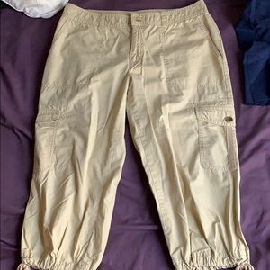 Khaki capris